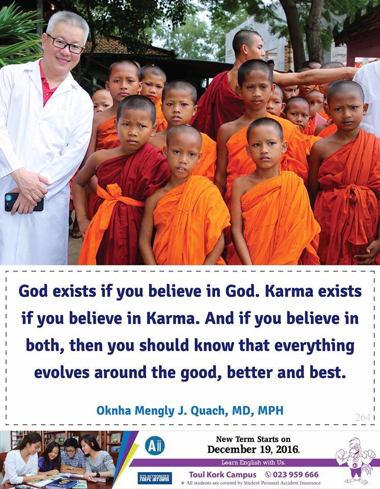 God Exists If You Believe In God. Karma Exists If You Believe In Karma. And If You Believe In Both, Then You Should Know That Everything Evolves Around The Good, Better And Best.